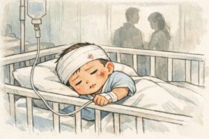 泣き止まない2か月児を揺さぶり重体…韓国で父に実刑、コメント欄は「4年は軽い」と怒り